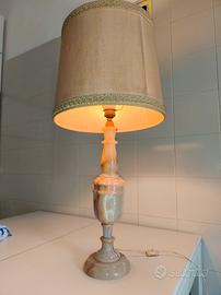 Lampada vintage in onice / alabastro – H 75 cm