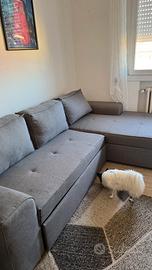 Divano letto angolare e scrivania