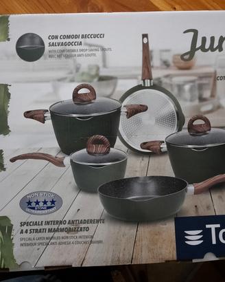 Batteria pentole tognana jungle 8 pezzi nuova
