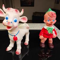 Pupazzi Ledraplastic Vitello e Pinocchio Ledra