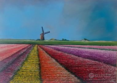 Quadro paesaggio olandese