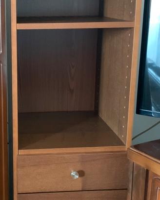 Ikea mobile a colonna con ripiani e fue cassetti