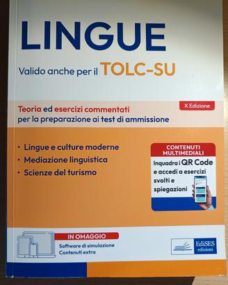Editest lingue TOLC-SU 2025 (NO CODICE PERSONALE) 