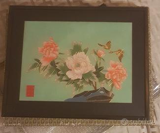 Quadro cinese floreale 