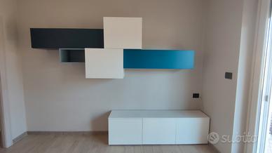 Soggiorno componibile laccato opaco 