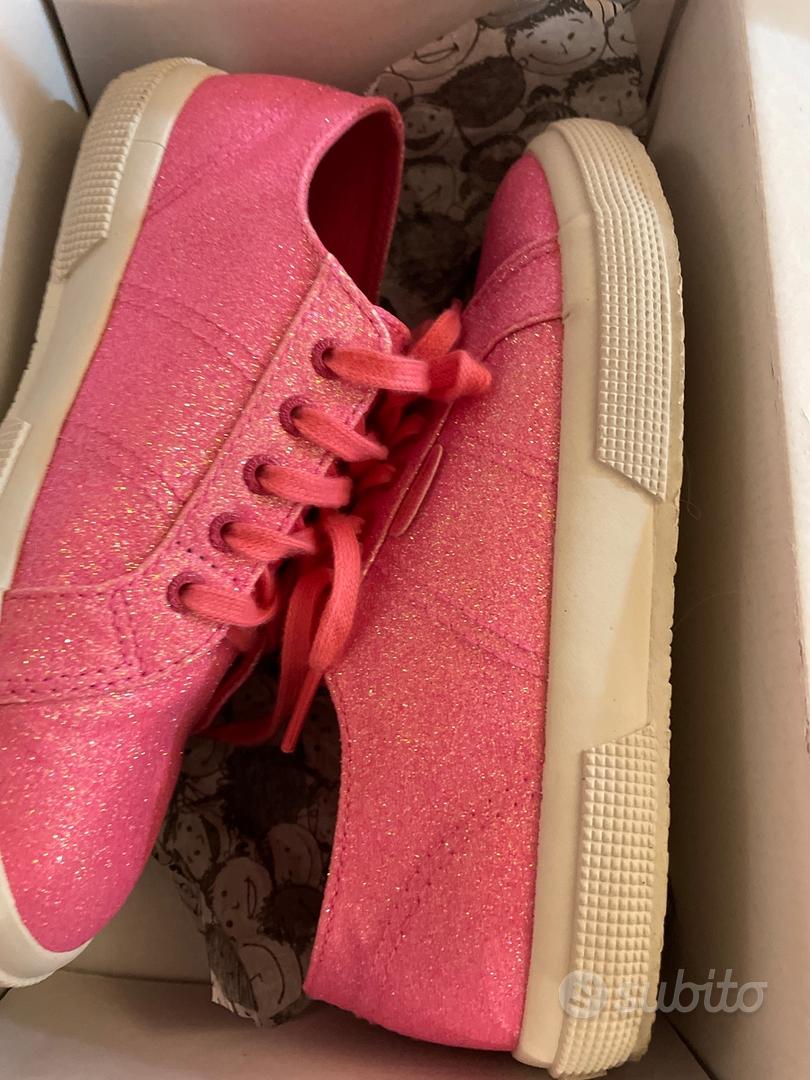 Nuove Scarpe bambina superga glitter 33 fucsia Abbigliamento e