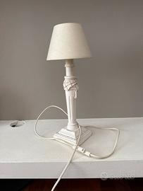 Lampada da comodino con paralume + lampadina
