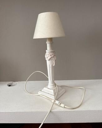 Lampada da comodino con paralume + lampadina