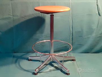 Sgabello da architetto anni 70 senza marca