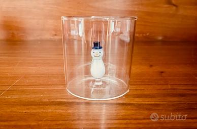 Bicchiere di Natale WD in vetro borosilicato
