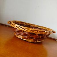 Cesta intrecciata in vìmini  NUOVA