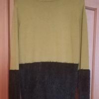 Maglione Artigli taglia S dolcevita nero e verde