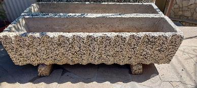 FIORIERE DA GIARDINO IN GRANITO/CEMENTO