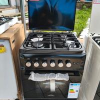Cucina 60 cm Nera Forno Gas Elettrico NUOVA 