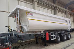 SEMI RIMORCHIO VASCA TONDA BREVA 10 GOMME
