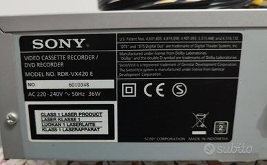 Sony RDR-VX420 registratore DVD, copia VHS su DVD