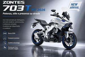 ZONTES 703 T 2026 NUOVA - TRICILINDRICA FULL OPTIO