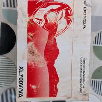 libretto uso e manutenzione Transalp 700