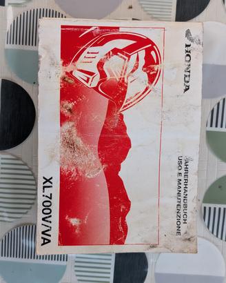 libretto uso e manutenzione Transalp 700