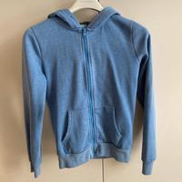 Felpa con zip e cappuccio