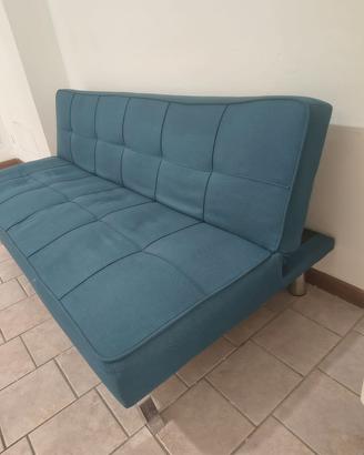 divano letto blu
