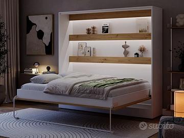 LETTO A SCOMPARSA CON LUCI LED!