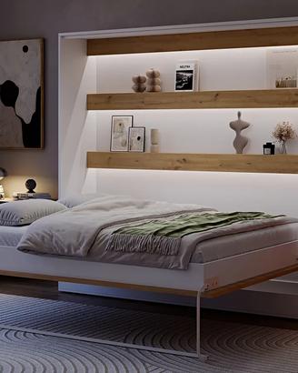 LETTO A SCOMPARSA CON LUCI LED!