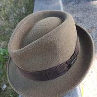 Cappello Trilby Verde Lana 100% Misura 55 tg. S