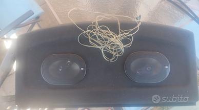 Pianale posteriore golf 5 con casse da 250watt