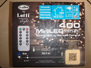 Minilucciole Professionali da 28,5 Mt. 400 Miniled