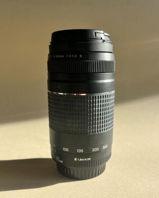 Canon EF 75-300mm f/4-5.6 III + scatola originale