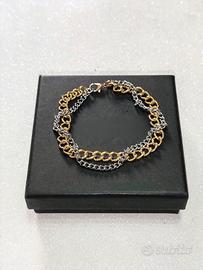 bracciale Acciaio Inox Doppia Catena