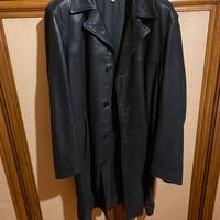 Giacca lunga in pelle