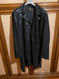 Giacca lunga in pelle