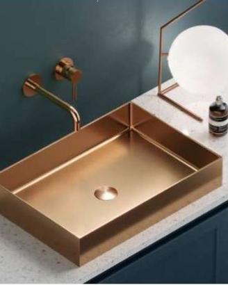 Lavabo da appoggio Saturn Rose Gold Art. BB9812-BR