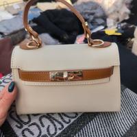 mini bag in vera pelle