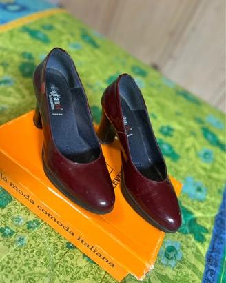 Décolleté Callagan bordeaux 36  made in italy