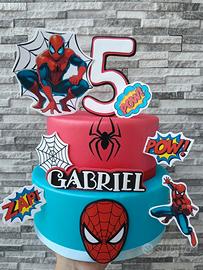 torta scenografica spiderman 