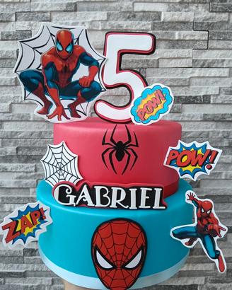 torta scenografica spiderman 