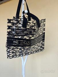 borsa mare/spiaggia in plastica nero Elisabetta F.