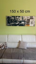 Quadro in tela new york 150x50cm