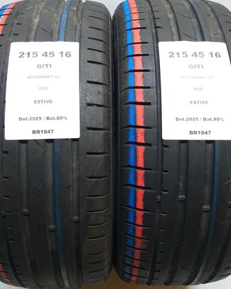 2 GOMME 215 45 16 GITI BR1947