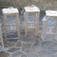 Sgabelli in legno
