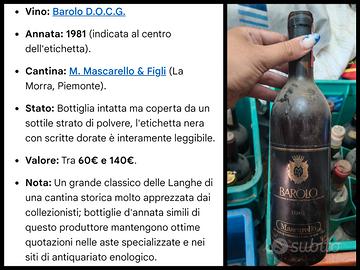 Vino da collezionismo