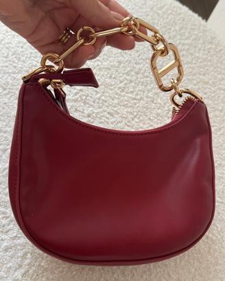 Borsa piccola twinset bordeaux dorato