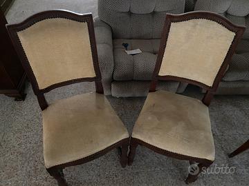 sedie in legno massello