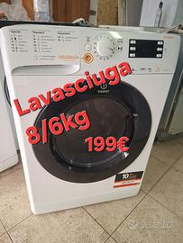 Lavasciuga indesit 8/6kg 1200 giri inverter 