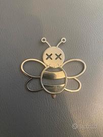 Portachiavi Dior ape argento originale – elegante 