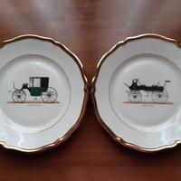 Piatti decoro carrozze VERBANO porcellana LAVENO