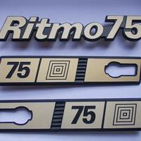 Fregi/Scritte Fiat Ritmo 75 "Targa Oro"